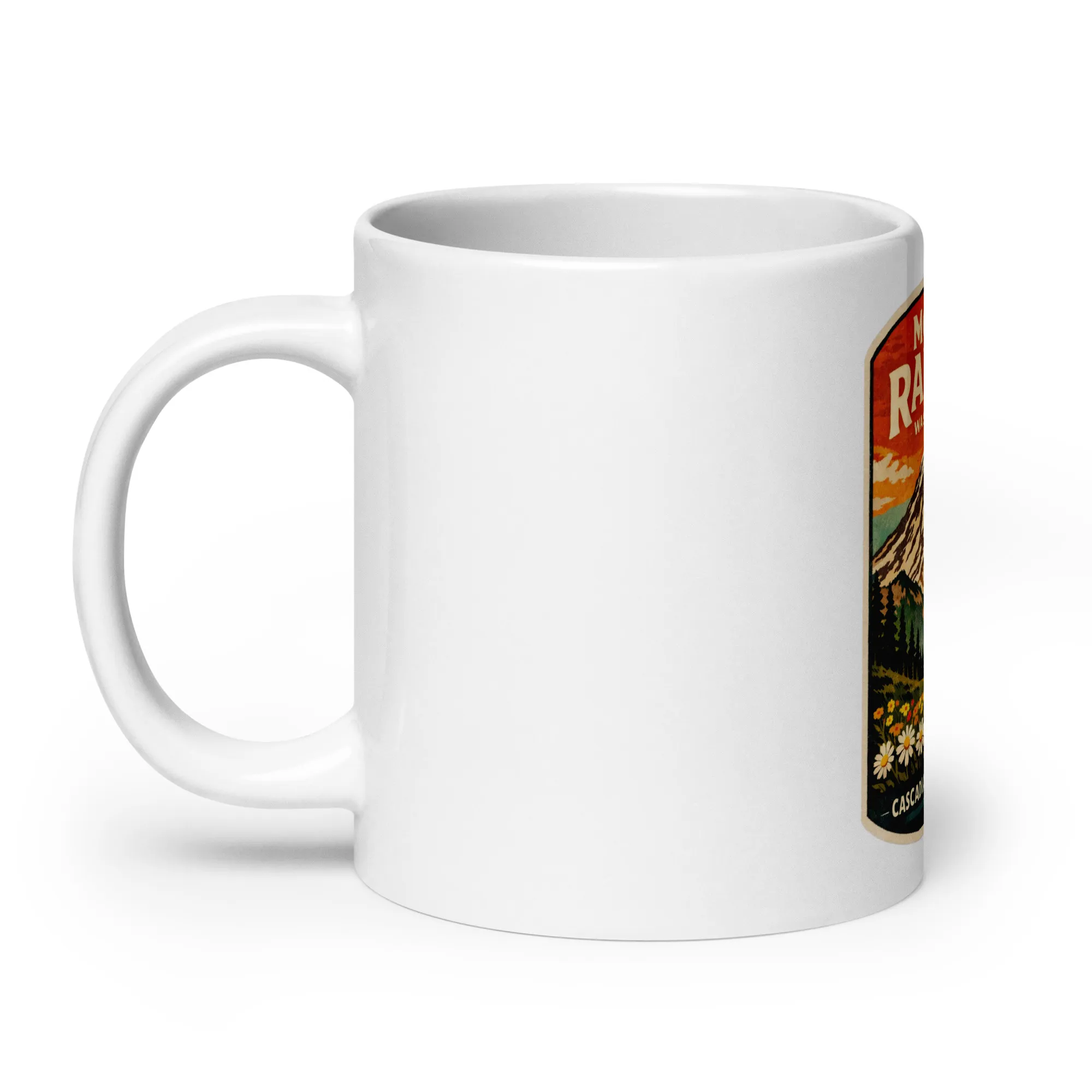 Mt. Rainier White Mug - Image 9