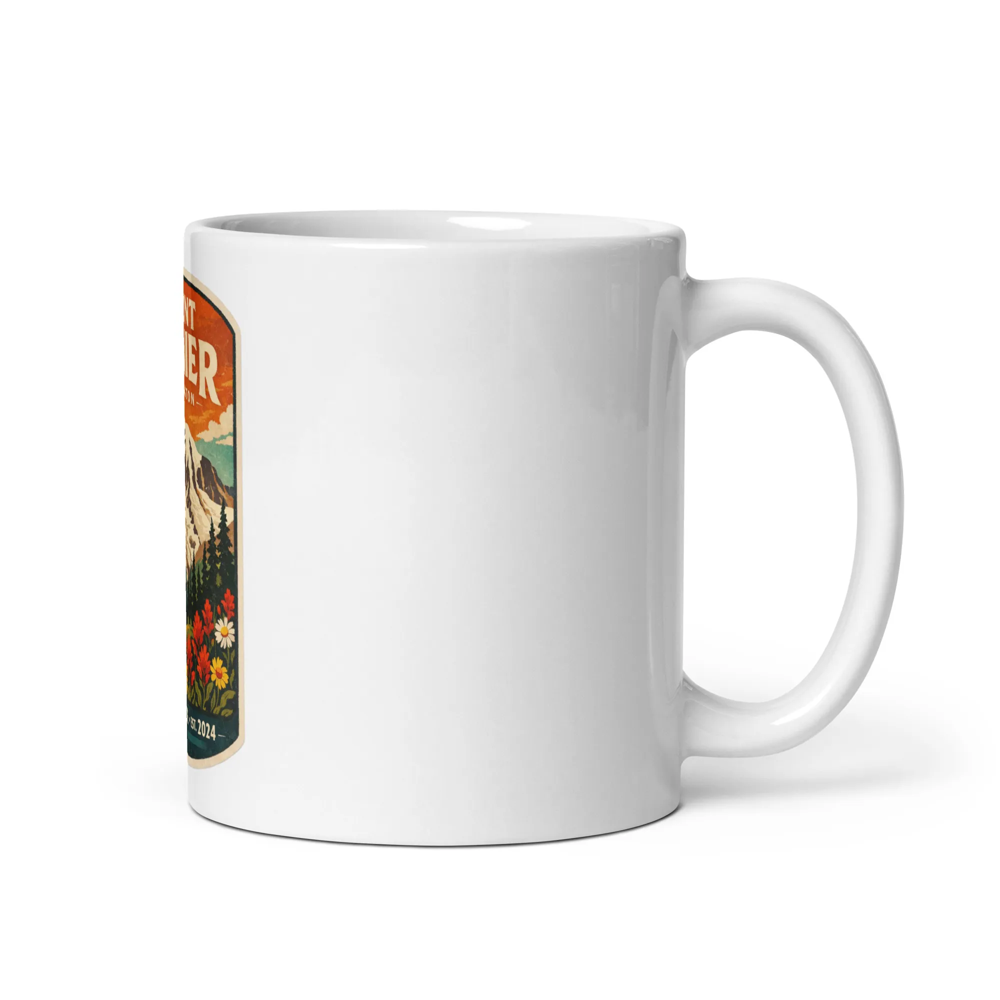 Mt. Rainier White Mug - Image 2