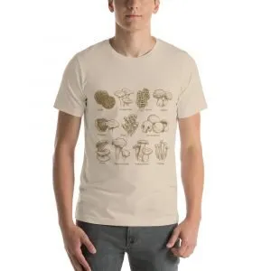 Labeled Mushroom Short-Sleeve Unisex T-Shirt