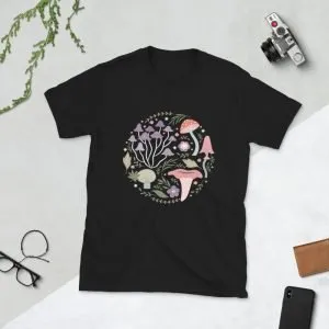 Mushroom Circle Short-Sleeve Unisex T-Shirt