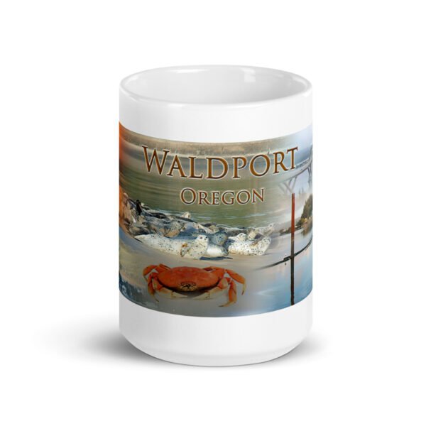 Waldport White glossy mug - Image 7