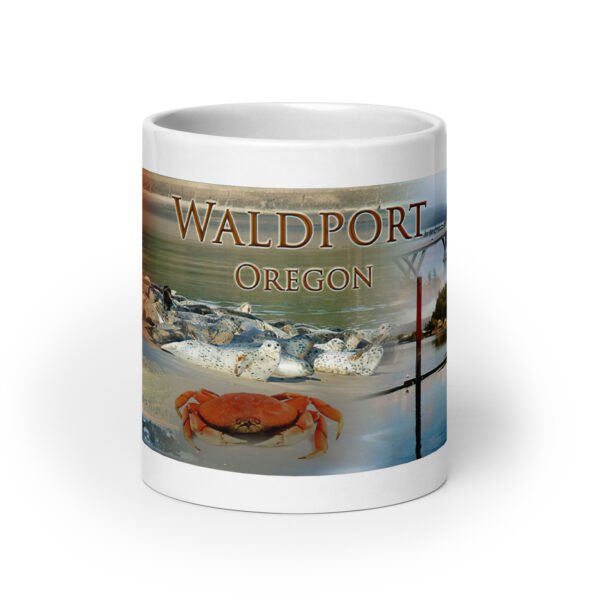 Waldport White glossy mug - Image 9