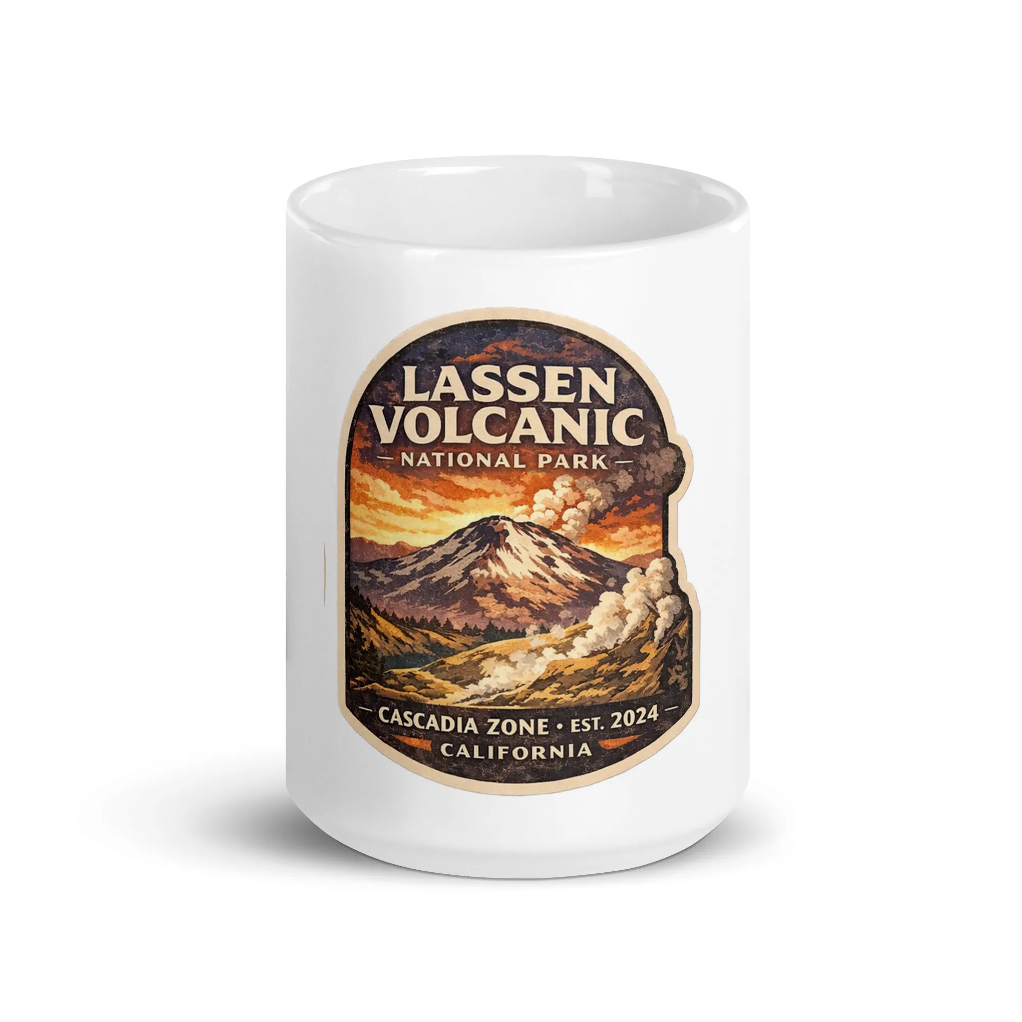 Lassen Peak White Mug - Image 7